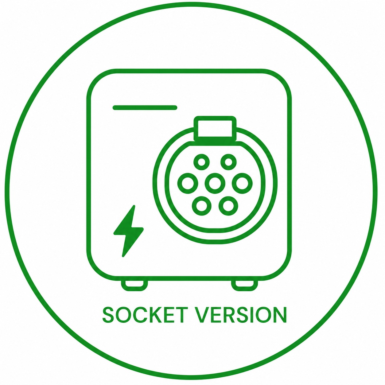Untethered EV charger — socket version, you plug in your own cable